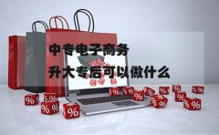 浙江中专电子商务升大专后可以做什么