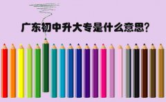 浙江初中升大专是什么意思